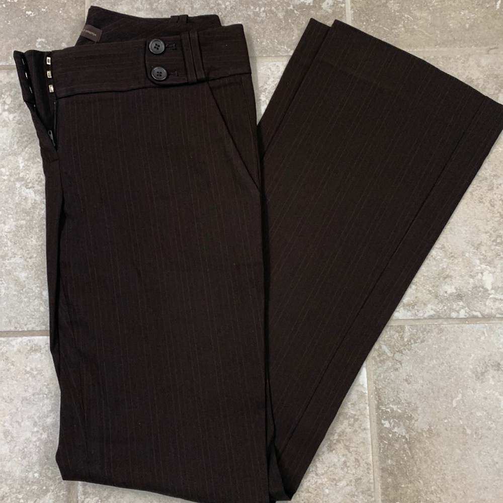 Dark brown exact stretch pants by The Limited